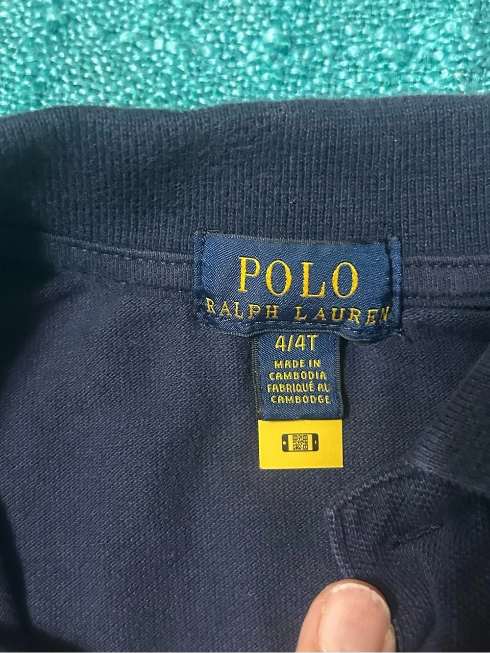 Ralph Lauren Navy Polo with Red Pony Embroidery - Boys Size 4T